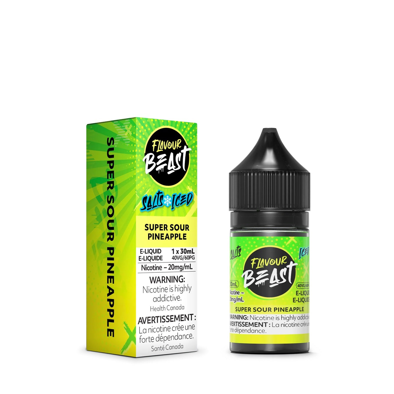 SUPER SOUR PINEAPPLE - FLAVOUR BEAST E LIQUID (30mL)