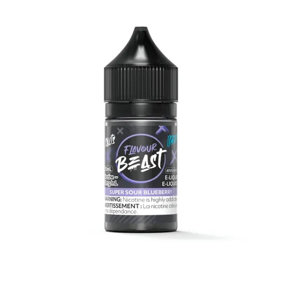 SUPER SOUR BLUEBERRY - FLAVOUR BEAST E LIQUID (30mL)(ONTARIO)