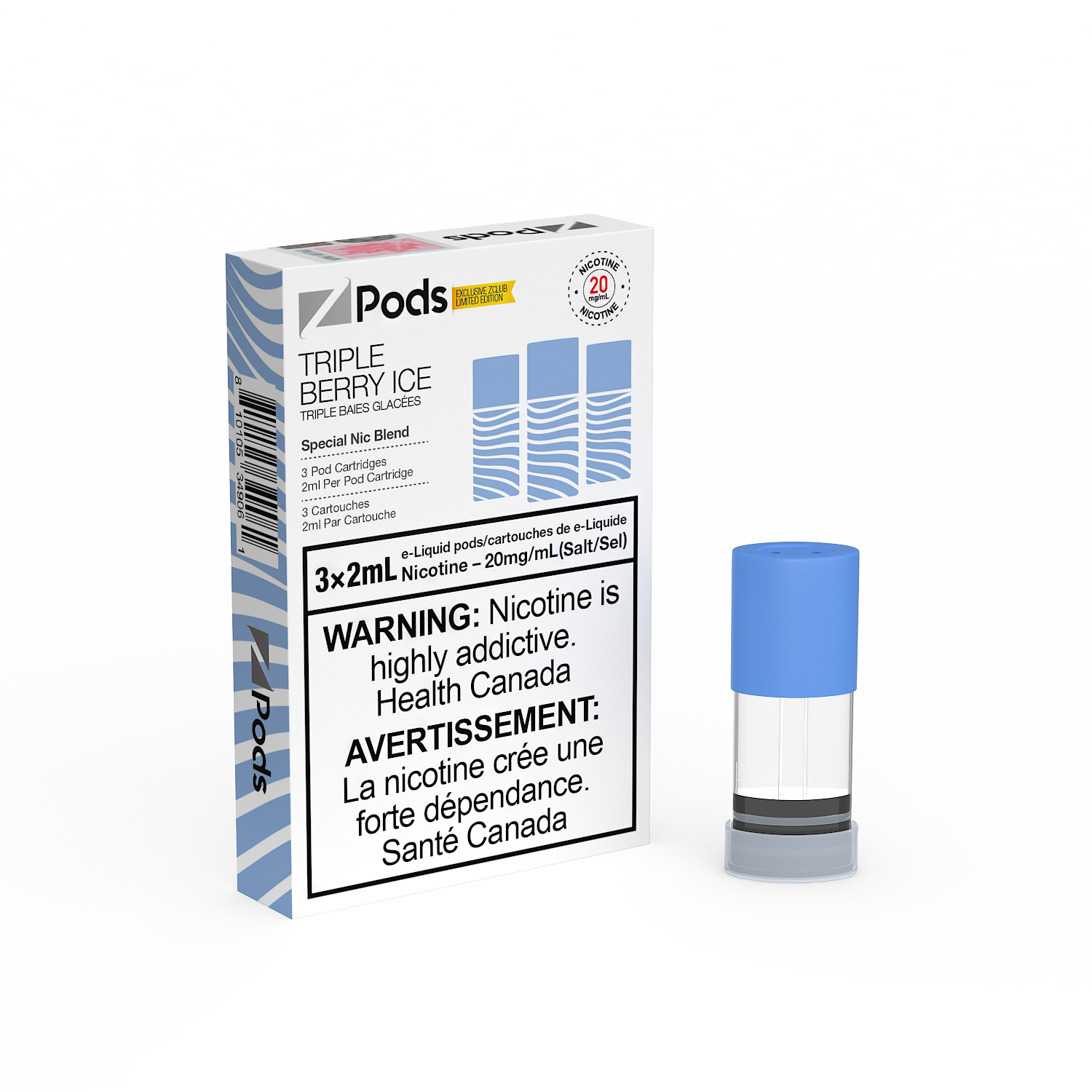 Z-PODS: TRIPLE BERRIES ICE (ONTARIO)