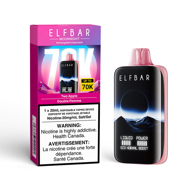TWO APPLE - ELFBAR MOONNIGHT 70K (20mL) (ONTARIO)