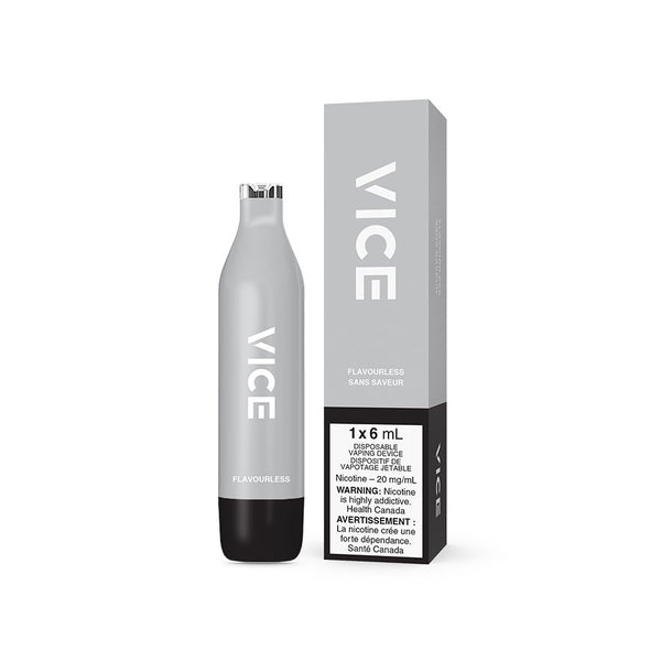VICE 2500 DISPOSABLE - FLAVORLESS/ FLAVOURLESS (ONTARIO)