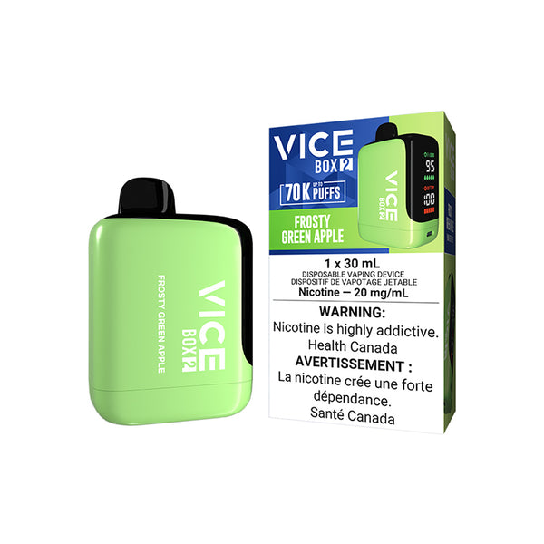 FROSTY GREEN APPLE - VICE BOX 2 DISPOSABLE (ONTARIO)