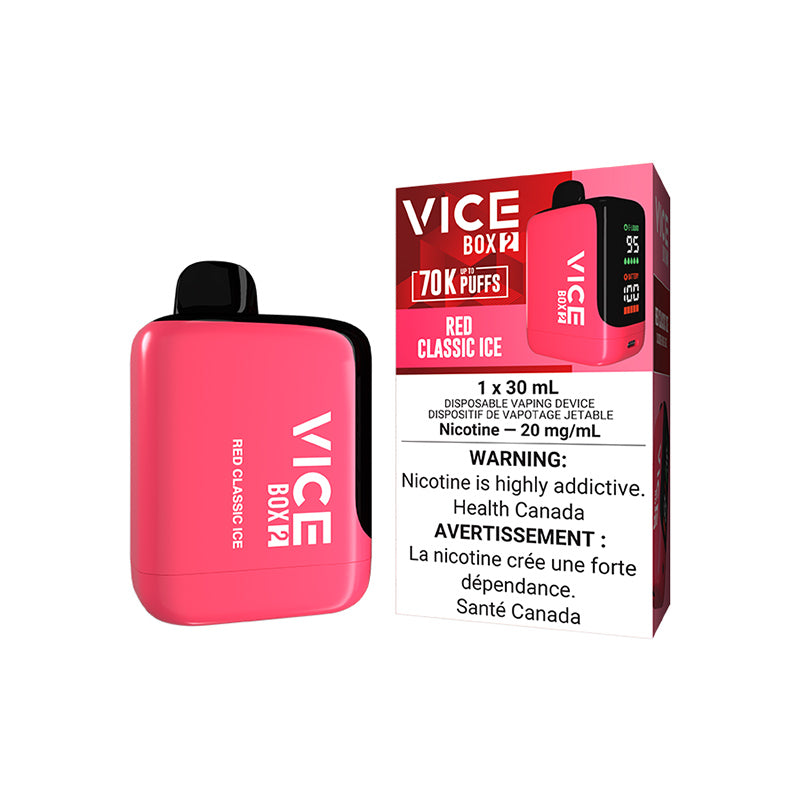 RED CLASSIC ICE - VICE BOX 2 DISPOSABLE