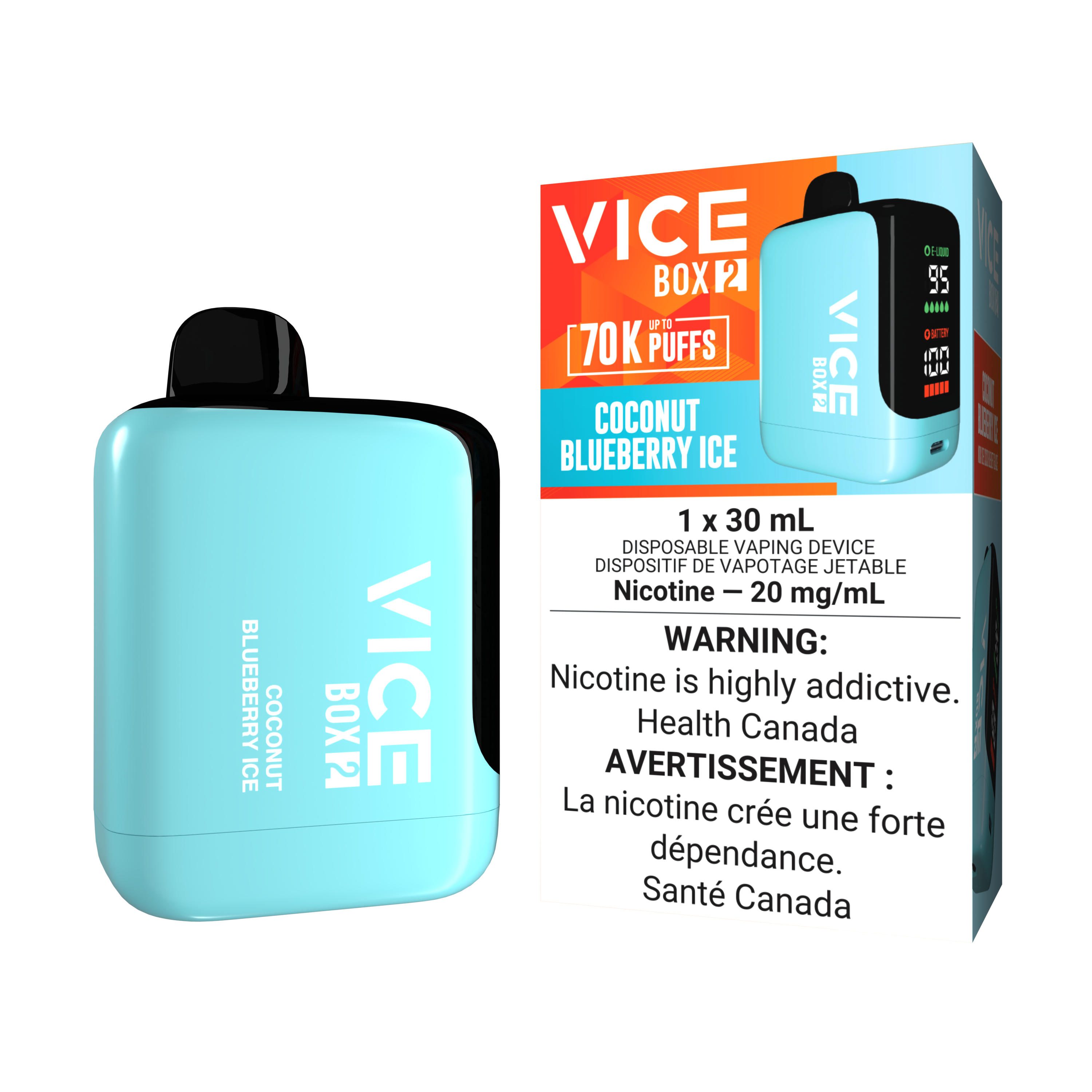 COCONUT BLUEBERRY ICE - VICE BOX 2 DISPOSABLE