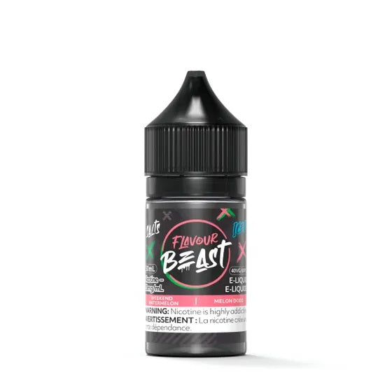 WEEKEND WATERMELON ICED - FLAVOUR BEAST E LIQUID (30mL) (ONTARIO)
