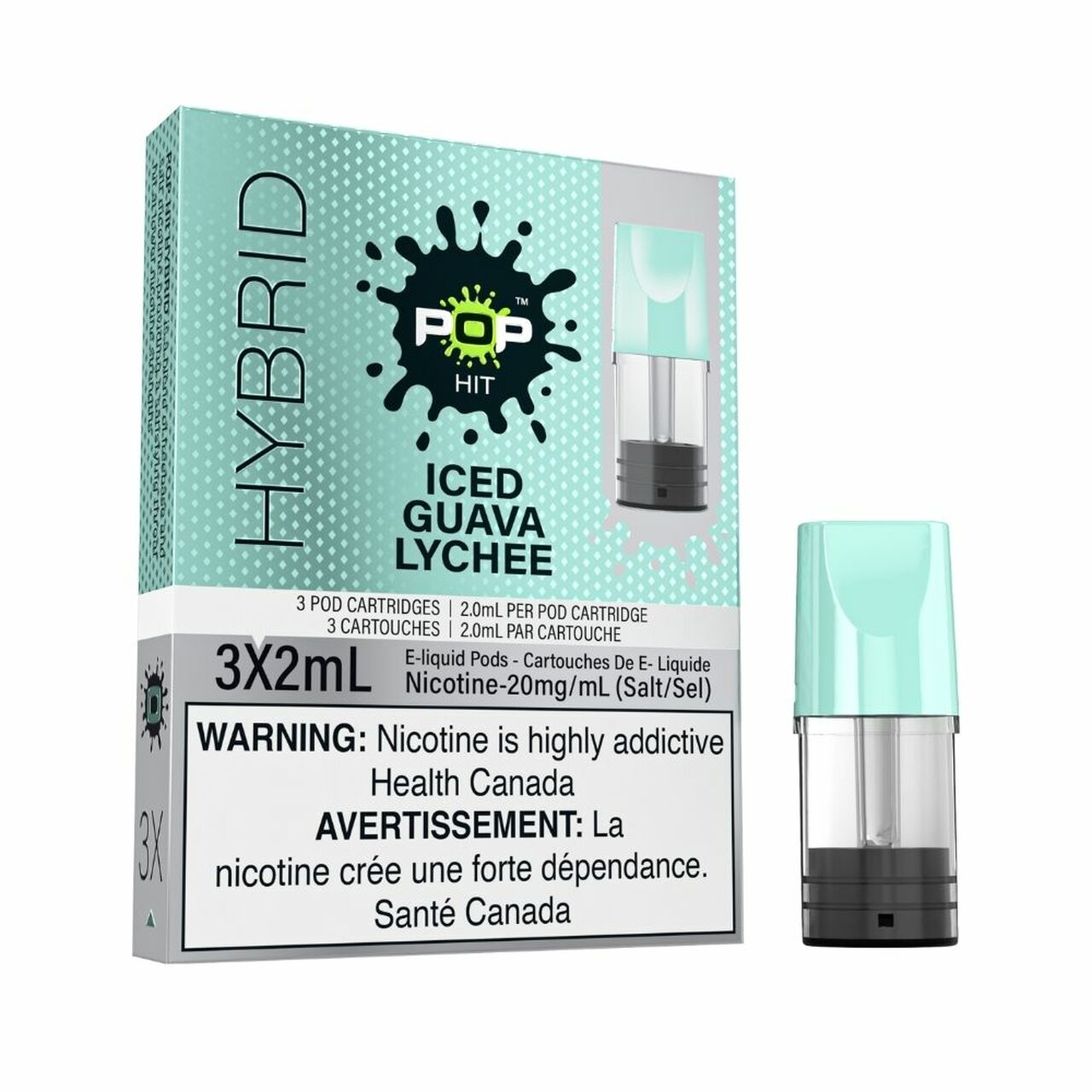 ICED GUAVA LYCHEE  - POP PODS HYBRID (ONTARIO)