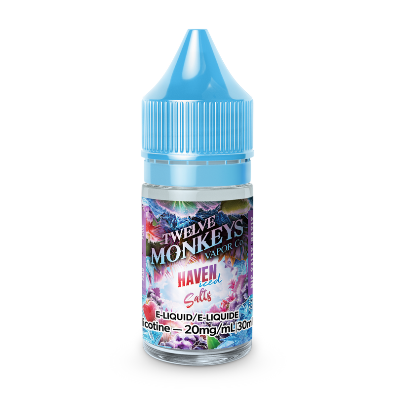 TWELVE MONKEYS ICE AGE SALTS - HAVEN ICED (30mL) (ONTARIO)