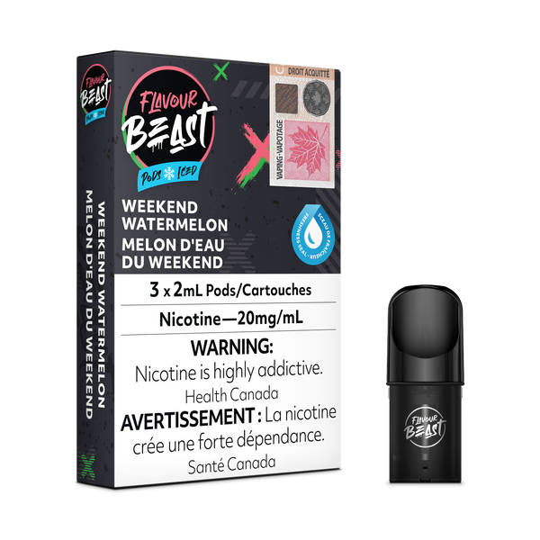 WEEKEND WATERMELON - FLAVOUR BEAST PODS (ONTARIO)
