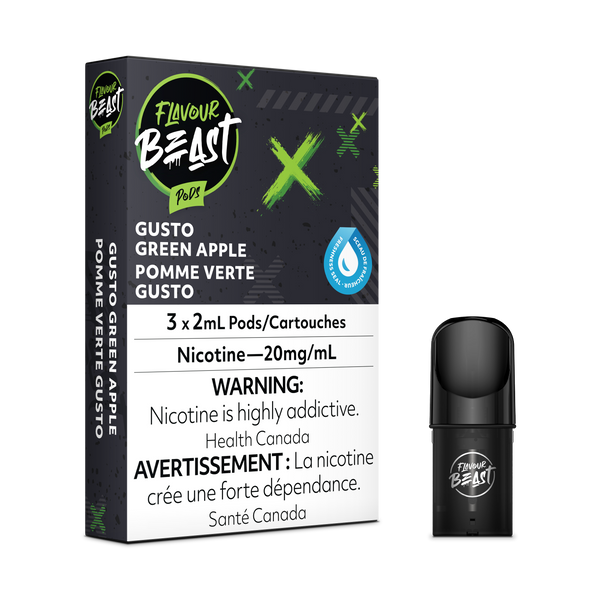 GUSTO GREEN APPLE - FLAVOUR BEAST PODS (ONTARIO)