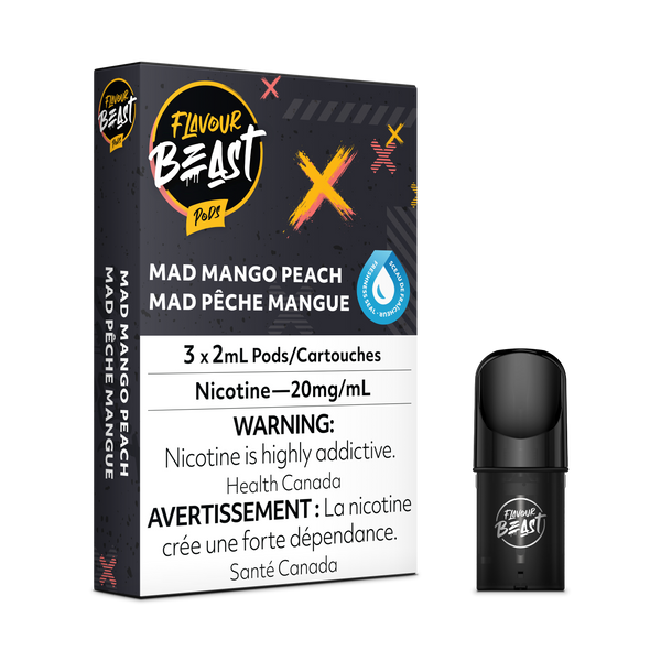 MAD MANGO PEACH - FLAVOUR BEAST PODS (ONTARIO)