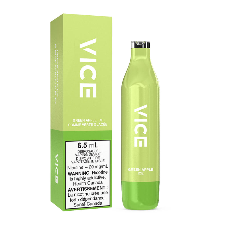 VICE 2500 DISPOSABLE - GREEN APPLE ICE (ONTARIO)