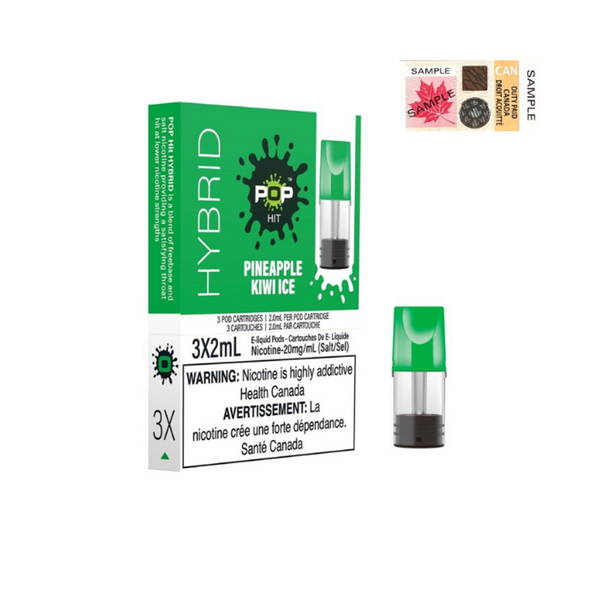 PINEAPPLE KIWI ICE - POP PODS HYBRID (ONTARIO)