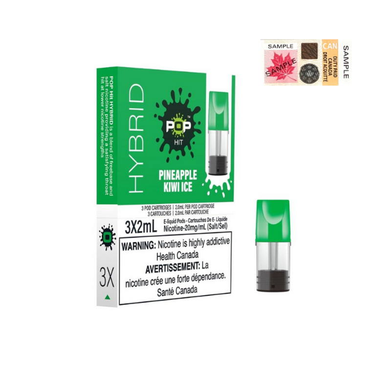 PINEAPPLE KIWI ICE - POP PODS HYBRID (ONTARIO)