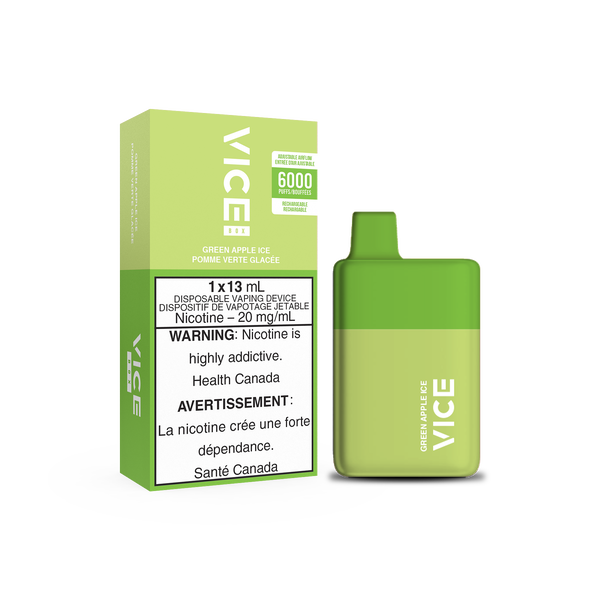 VICE BOX DISPOSABLE - GREEN APPLE ICE (ONTARIO)
