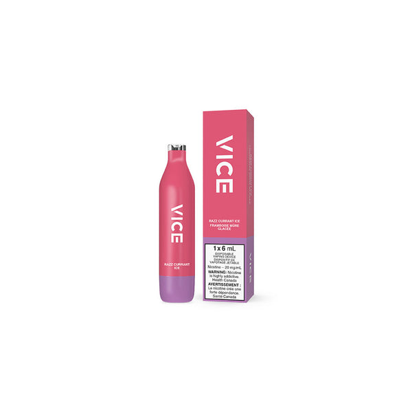VICE 2500 DISPOSABLE - RAZZ CURRANT ICE (ONTARIO)